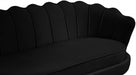 Gardenia Black Velvet Sofa - 684Black-S - Vega Furniture