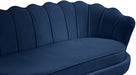 Gardenia Blue Velvet Sofa - 684Navy-S - Vega Furniture