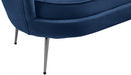 Gardenia Blue Velvet Sofa - 684Navy-S - Vega Furniture