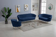 Gardenia Blue Velvet Sofa - 684Navy-S - Vega Furniture