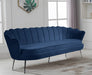 Gardenia Blue Velvet Sofa - 684Navy-S - Vega Furniture