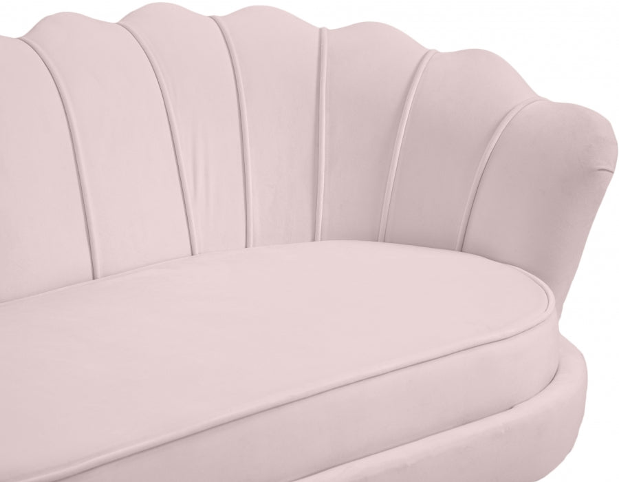 Gardenia Pink Velvet Sofa - 684Pink-S - Vega Furniture