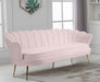 Gardenia Pink Velvet Sofa - 684Pink-S - Vega Furniture