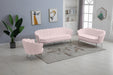 Gardenia Pink Velvet Sofa - 684Pink-S - Vega Furniture