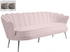 Gardenia Pink Velvet Sofa - 684Pink-S - Vega Furniture