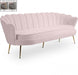 Gardenia Pink Velvet Sofa - 684Pink-S - Vega Furniture