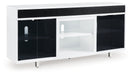 Gardoni White/Black 72" TV Stand - W756-68 - Vega Furniture