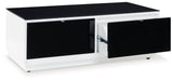 Gardoni White/Black Coffee Table - T756-1 - Vega Furniture