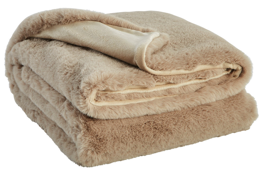 Gariland Taupe Throw - A1000912T - Vega Furniture