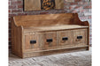 Garrettville Brown Storage Bench - A4000093 - Vega Furniture