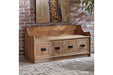 Garrettville Brown Storage Bench - A4000093 - Vega Furniture