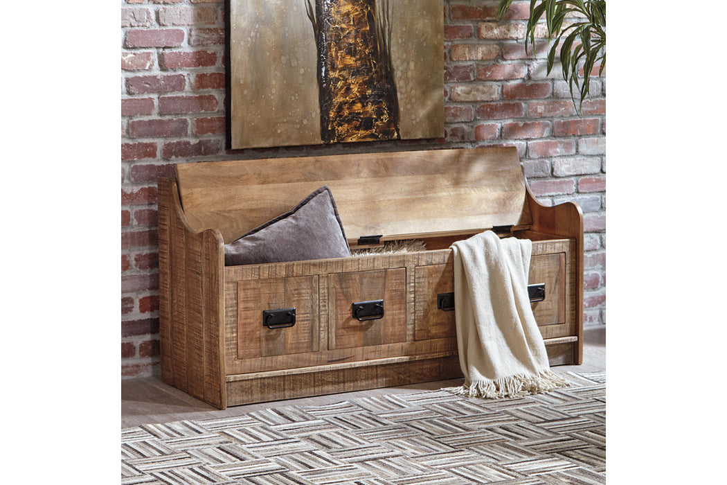 Garrettville Brown Storage Bench - A4000093 - Vega Furniture