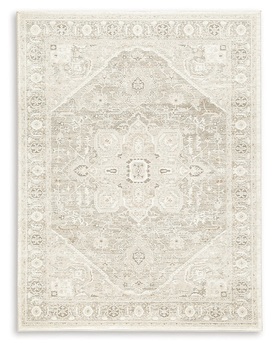 Gatwell Ivory/Gray/Tan 5' x 7' Rug - R406512 - Vega Furniture