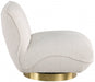 Geneva Cream Boucle Fabric Swivel Accent Chair - 492Cream - Vega Furniture