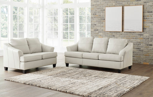 Genoa Coconut Leather Living Room Set - SET | 4770438 | 4770435 - Vega Furniture