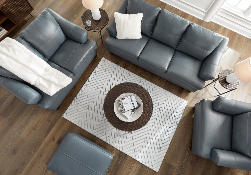 Genoa Steel Leather Living Room Set - SET | 4770538 | 4770535 - Vega Furniture