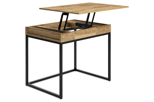 Gerdanet Light Brown/Black 36" Home Office Desk - H320-13 - Vega Furniture