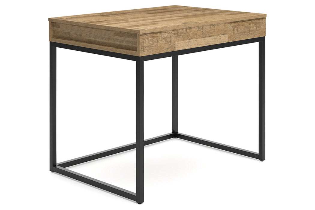 Gerdanet Light Brown/Black 36" Home Office Desk - H320-13 - Vega Furniture
