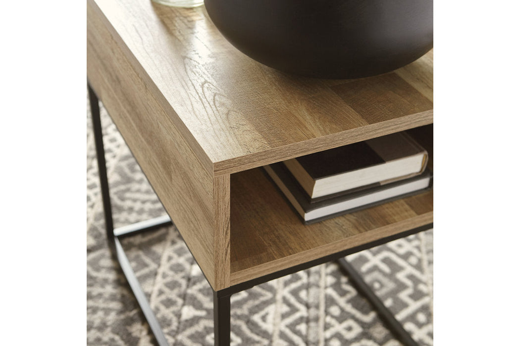 Gerdanet Natural End Table - T150-3 - Vega Furniture