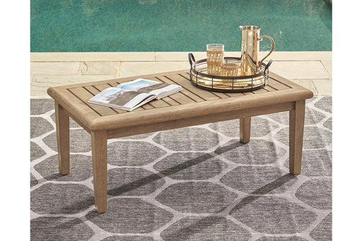 Gerianne Grayish Brown Coffee Table - P805-701 - Vega Furniture