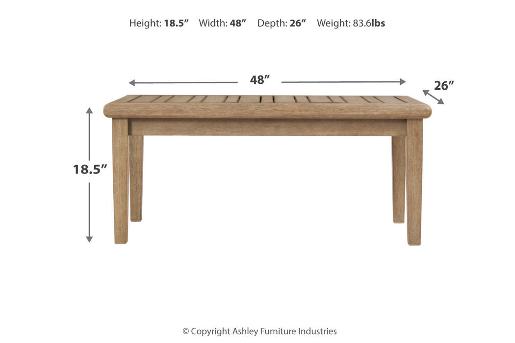 Gerianne Grayish Brown Coffee Table - P805-701 - Vega Furniture