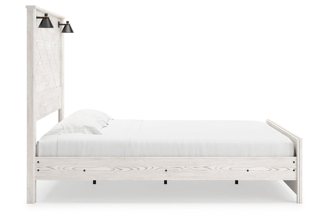 Gerridan White/Gray King Panel Bed - SET | B1190-56 | B1190-58 | B1190-99 - Vega Furniture