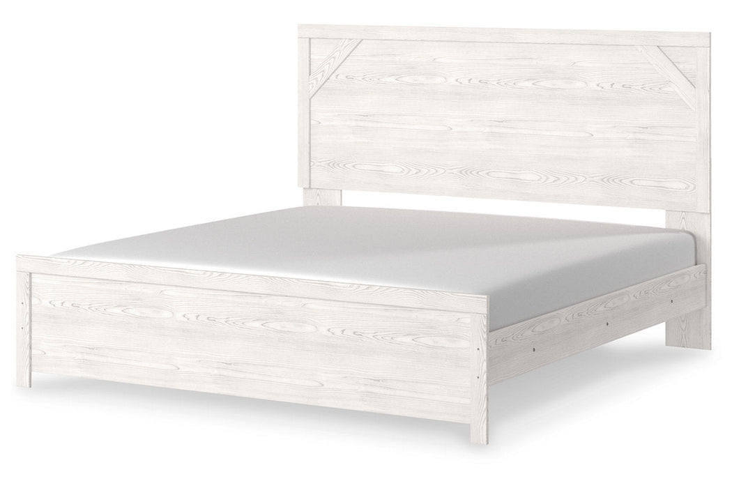 Gerridan White/Gray King Panel Bed - SET | B1190-72 | B1190-97 - Vega Furniture