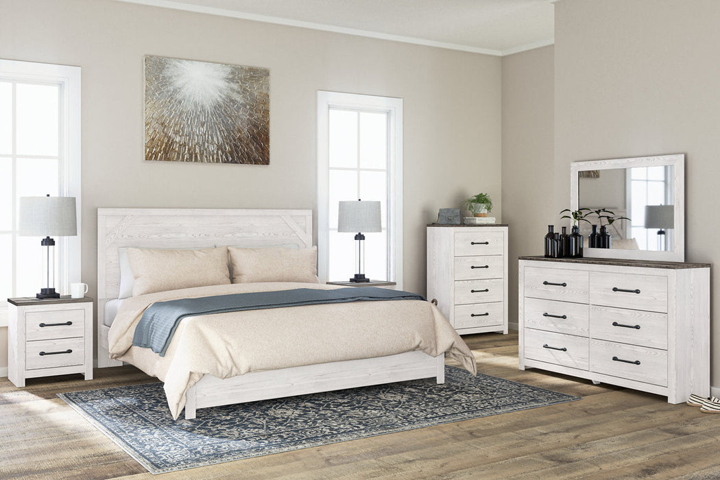 Gerridan White/Gray King Panel Bed - SET | B1190-72 | B1190-97 - Vega Furniture