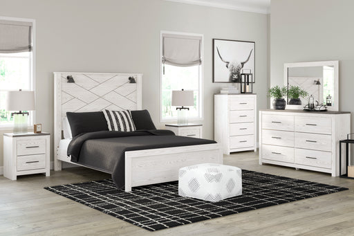 Gerridan White/Gray Lighted Panel Bedroom Set - SET | B1190-54 | B1190-57 | B1190-98 | B1190-92 | B1190-44 - Vega Furniture