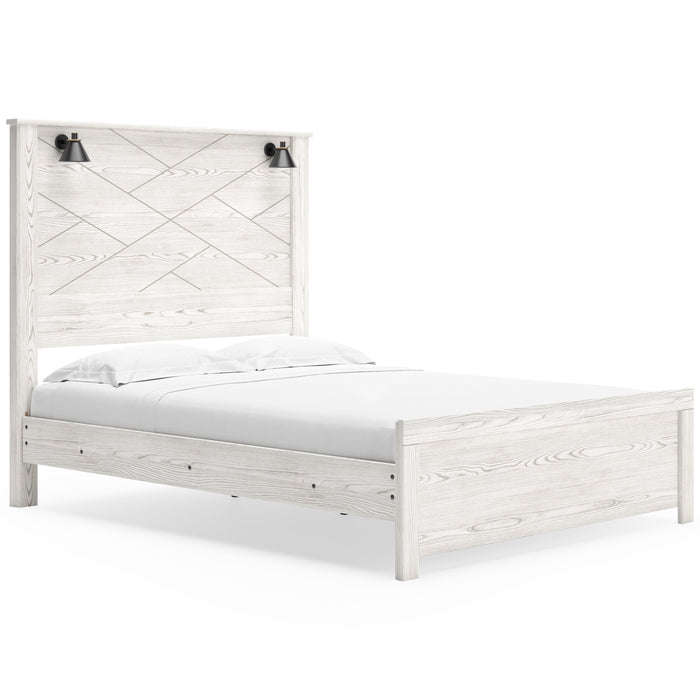 Gerridan White/Gray Lighted Panel Bedroom Set - SET | B1190-54 | B1190-57 | B1190-98 | B1190-92 | B1190-44 - Vega Furniture