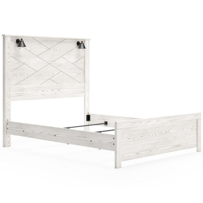 Gerridan White/Gray Lighted Panel Bedroom Set - SET | B1190-54 | B1190-57 | B1190-98 | B1190-92 | B1190-44 - Vega Furniture