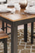 Gesthaven Natural/Brown Counter Height Dining Table and 4 Barstools (Set of 5) - D396-223 - Vega Furniture