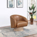 Gibson Faux Leather Accent Chair Cognac - 484Cognac - Vega Furniture