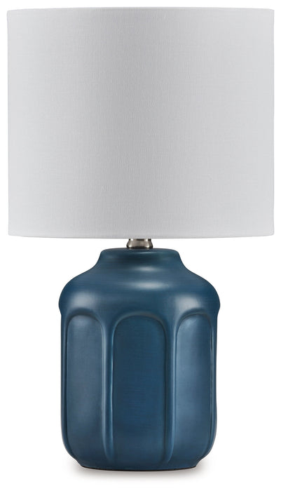 Gierburg Teal Table Lamp - L180214 - Vega Furniture