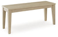 Gleanville Light Brown 42" Dining Bench - D511-00 - Vega Furniture