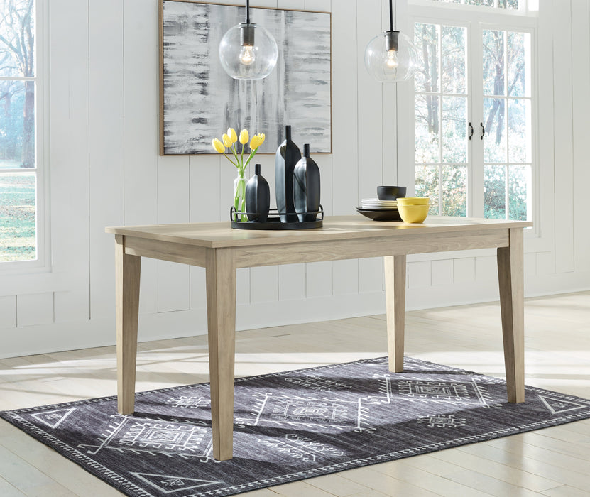 Gleanville Light Brown Dining Table - D511-25 - Vega Furniture