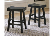 Glosco Black Counter Height Barstool, Set of 2 - D548-524 - Vega Furniture