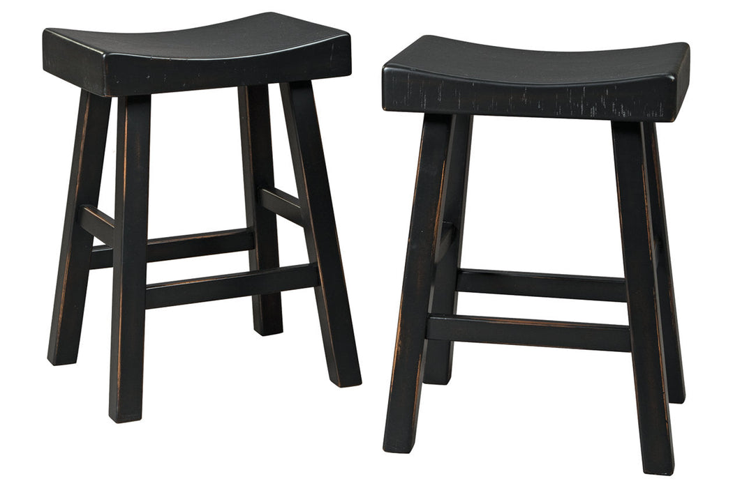 Glosco Black Counter Height Barstool, Set of 2 - D548-524 - Vega Furniture