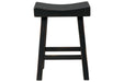 Glosco Black Counter Height Barstool, Set of 2 - D548-524 - Vega Furniture