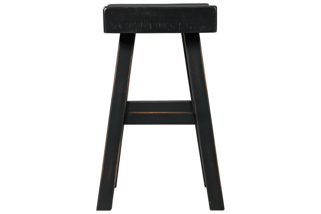 Glosco Black Counter Height Barstool, Set of 2 - D548-524 - Vega Furniture