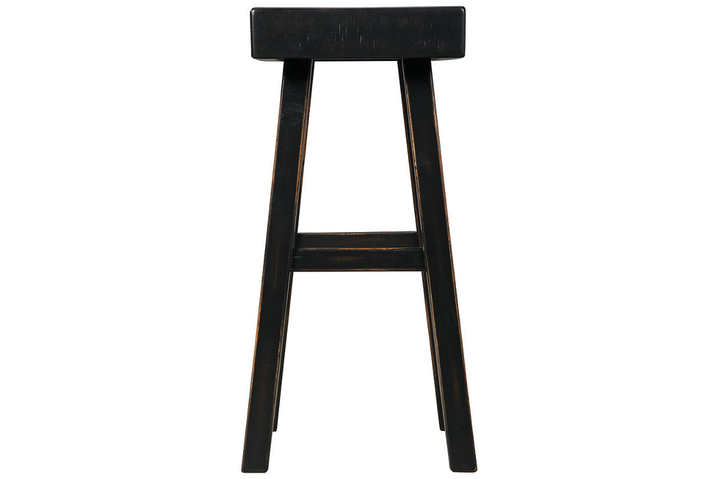 Glosco Black Pub Height Barstool, Set of 2 - D548-530 - Vega Furniture