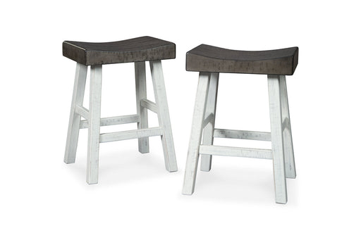 Glosco Brown Gray/Antique White Counter Height Barstool, Set of 2 - D548-424 - Vega Furniture