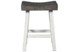 Glosco Brown Gray/Antique White Counter Height Barstool, Set of 2 - D548-424 - Vega Furniture