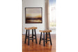 Glosco Medium Brown/Dark Brown Bar Height Barstool, Set of 2 - D548-030 - Vega Furniture