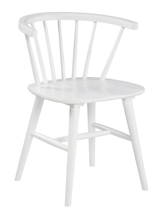 Grannen White 3-Piece Round Dining Set - SET | D407-15 | D407-01 - Vega Furniture