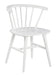 Grannen White 5-Piece Round Dining Set - SET | D407-15 | D407-01(2) - Vega Furniture