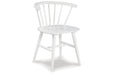 Grannen White Dining Chair, Set of 2 - D407-01 - Vega Furniture