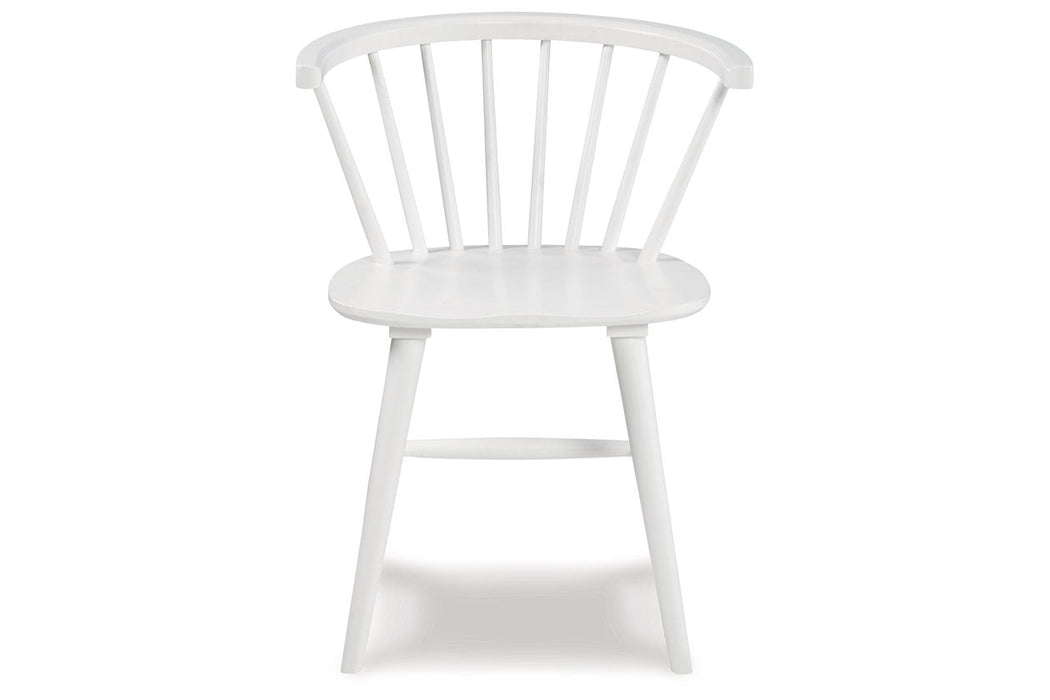 Grannen White Dining Chair, Set of 2 - D407-01 - Vega Furniture