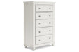 Grantoni White Chest of Drawers - B3290-245 - Vega Furniture