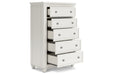 Grantoni White Chest of Drawers - B3290-245 - Vega Furniture